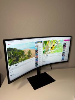 Samsung 34” Ultrawide Curved Monitor (S34A650U) – USB-C Docking, 100Hz, WQHD