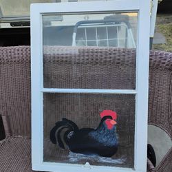 Vintage Farm House Window Art 