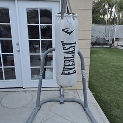 everlast punching bag 80 Lbs with stand