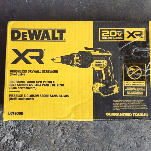 DEWALT XR 20V MAX Screw Gun (Tool
Only) #8748