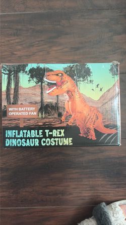 Inflatable t-Rex costume