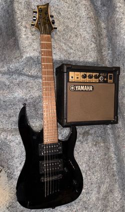 Mitchell Electric Guitar with Yamaha GA-10 Amp Combo