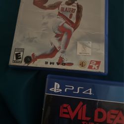 Ps4 Games Nba2k21 And Evil Dead 