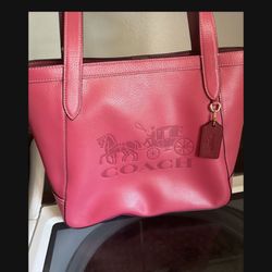 New Coach, Pink Tote Purse