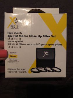 Close up filter set