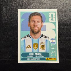 Lionel Messi 2026 FIFA World Cup Panini Sticker