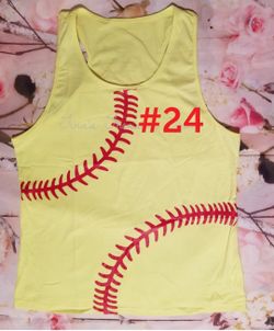 Personalized softball tanks