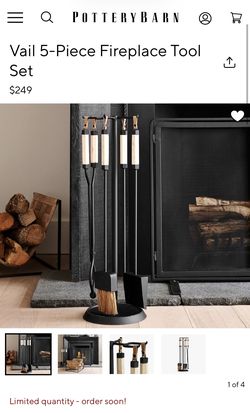 Pottery Barn Fireplace Tool set