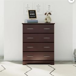 Storkcraft Brookside 4 Drawer Nursery Dresser, Espresso