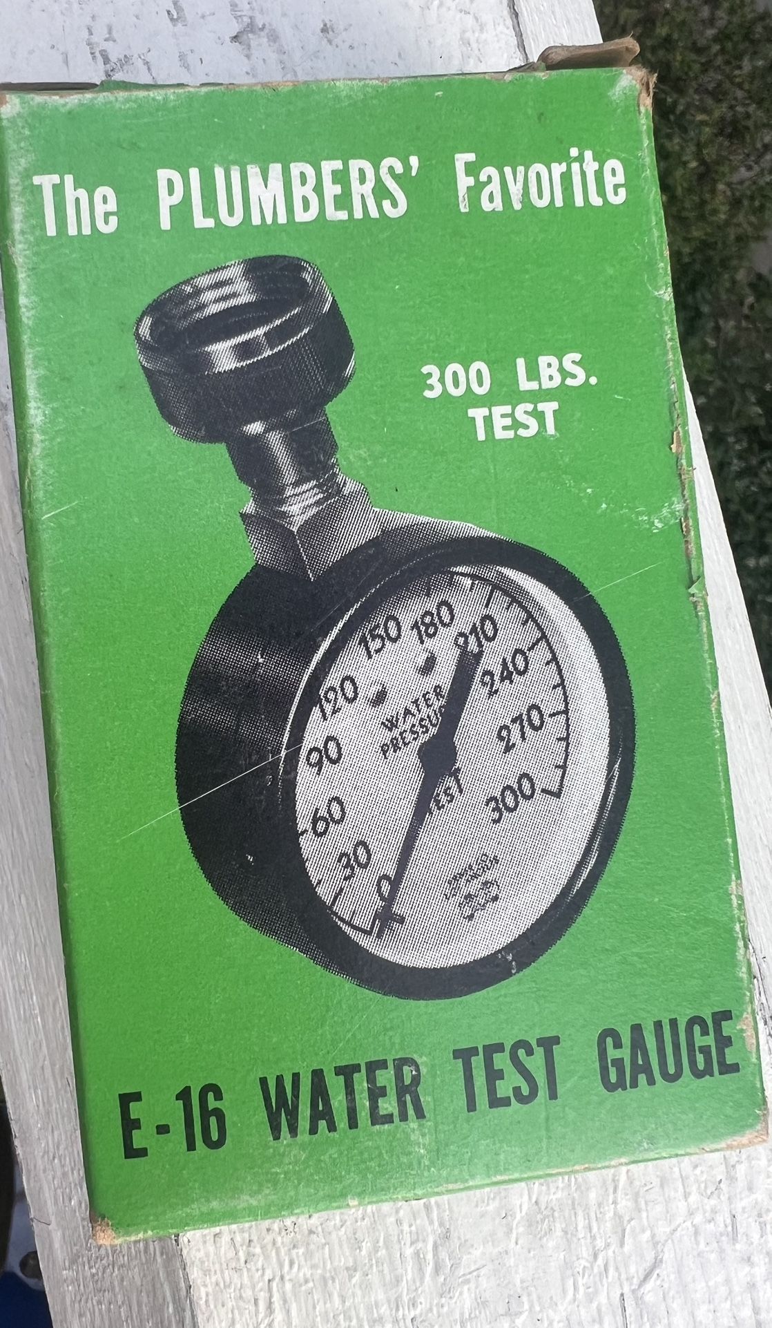 Vintage E-16 Water Test Gauge - BRAND NEW