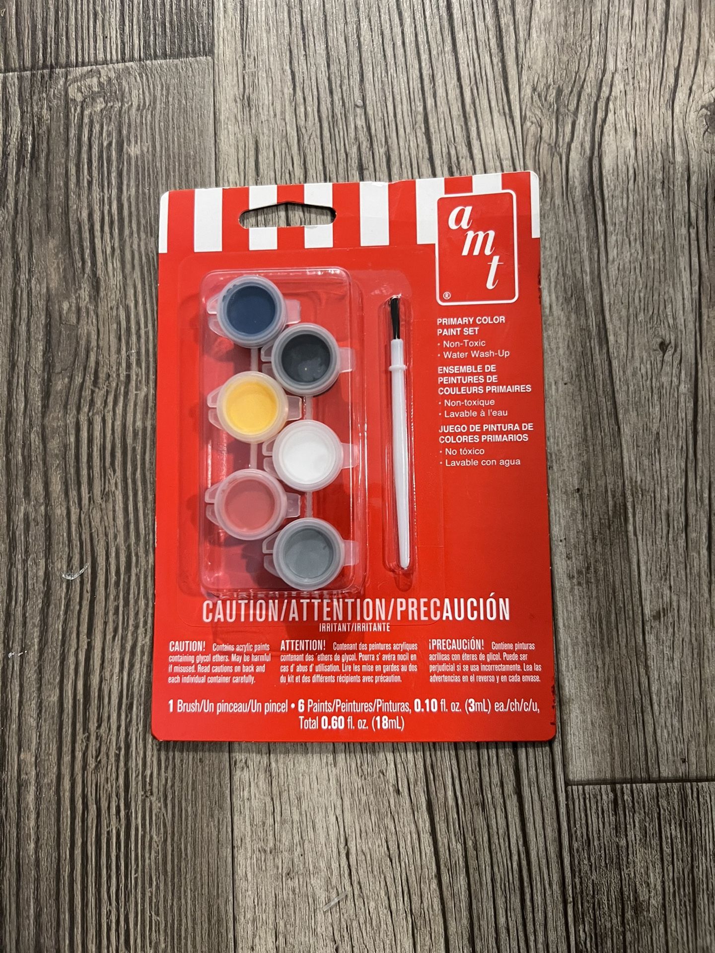 Primary Color Paint Set, With Paint Brush, model paint set.