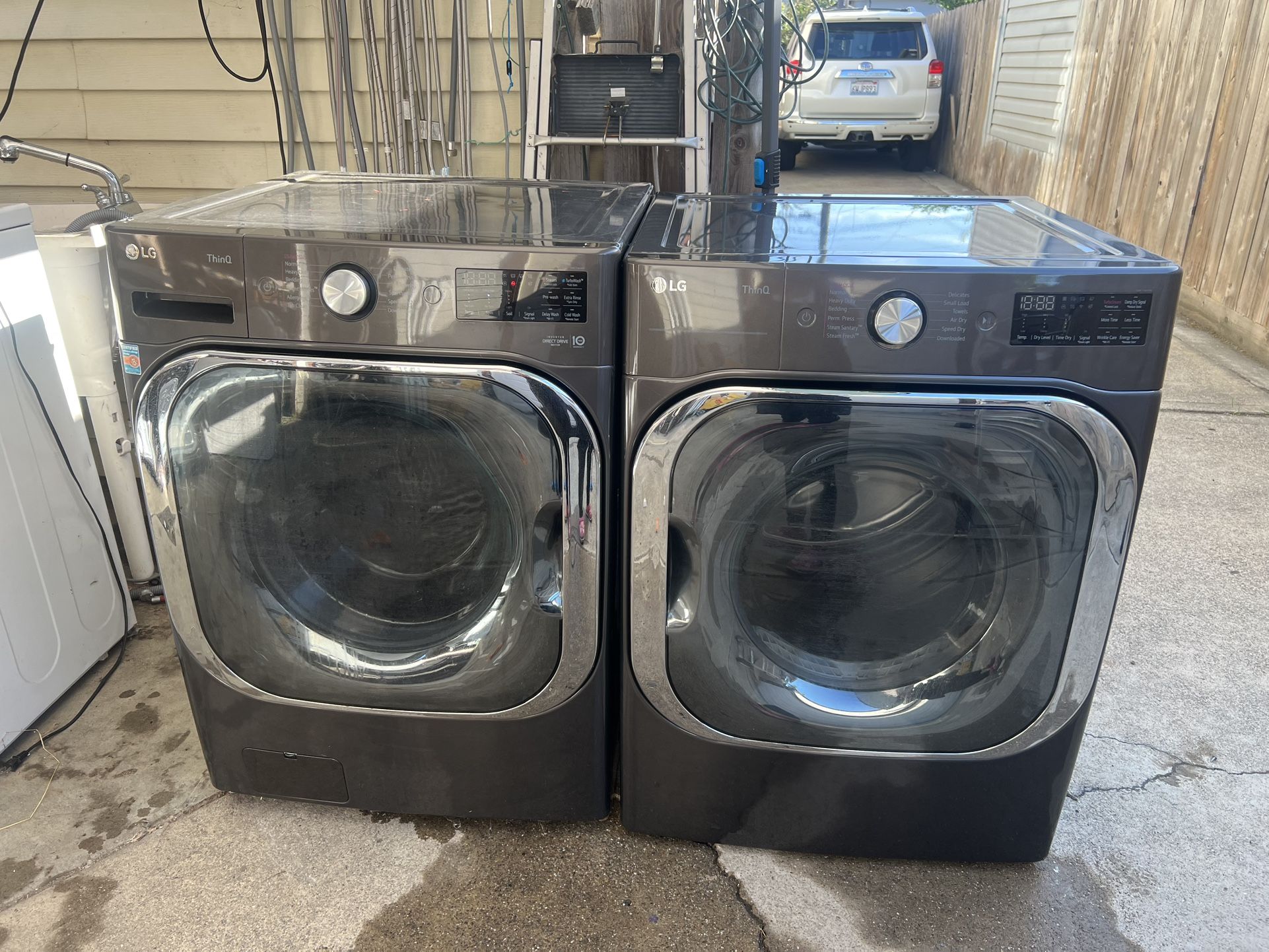 LG washers and dryers 30 inches wide XL washer 5.0 dryer 9.5 in good condition with three months warranty free delivery in the Oakland area outside of