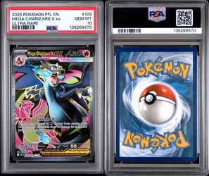 2025 POKEMON PFL EN-PHANTASMAL FLAMES | ULTRA RAREMEGA CHARIZARD X EX 109