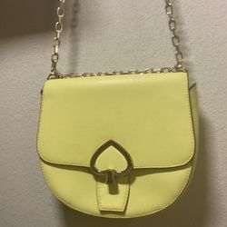 Vintage Kate Spade Robyn Saddle Bag Medium In The Color Limelight 