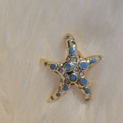 Pandora Sparkling Blue Starfish Dangle Charm