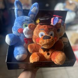 Complete Set of 3 Five Nights at Freddy’s Jazwares Plush Glow Eyes FNaF 2025