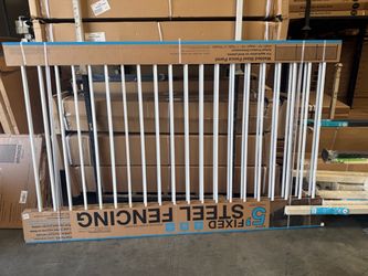 5 ft Fixed Welded Steel Fence Panel