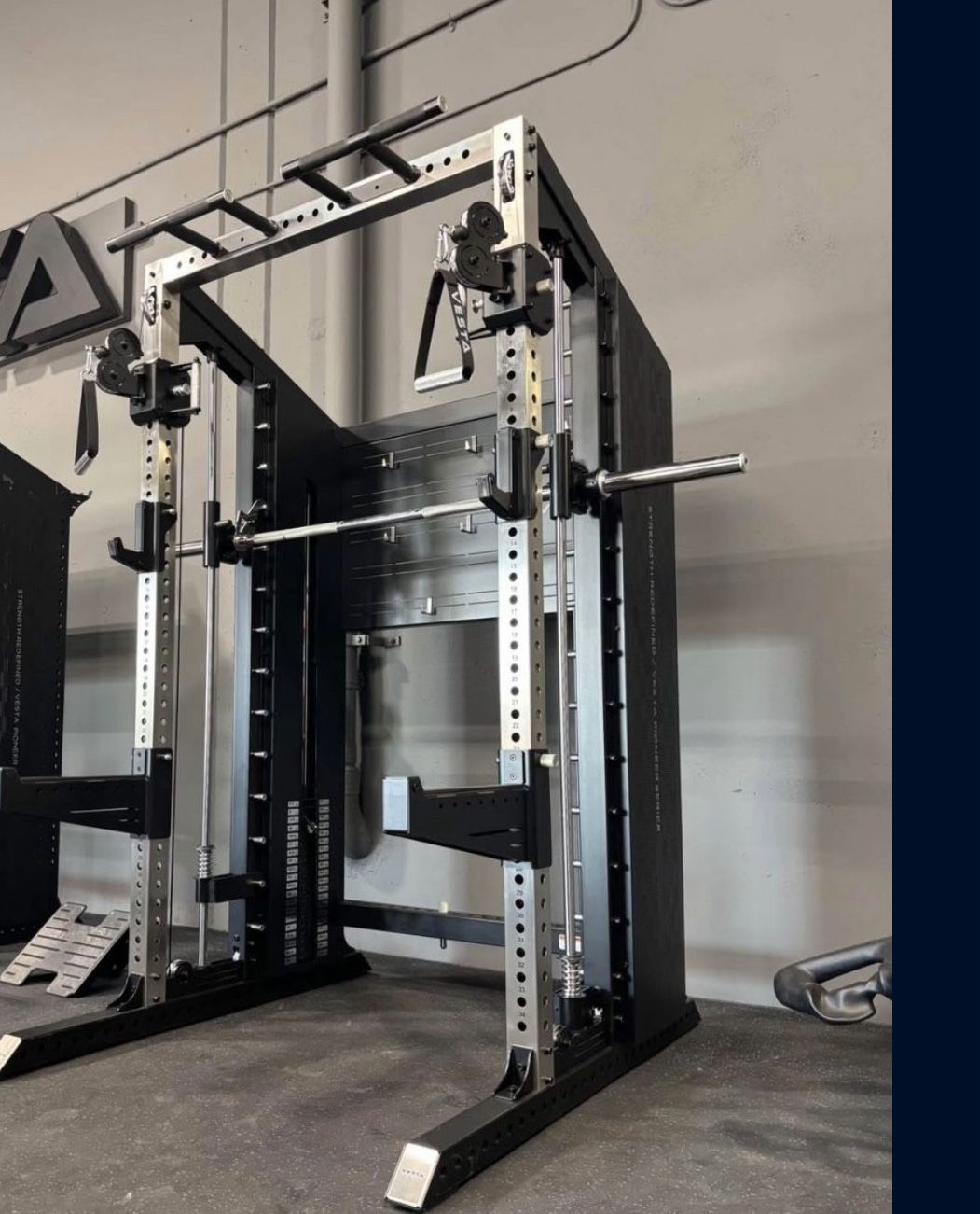 Commercial-Grade Half Rack ALL-IN-ONE with Functional Trainers,