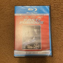 Fast And Furious Blu-Ray Disc $5
