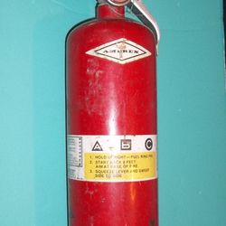 Empty fire extinguisher tank