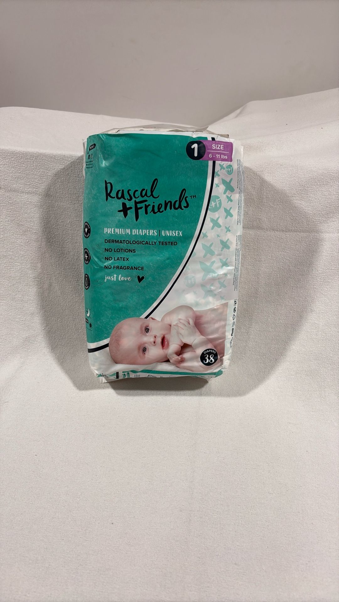Rascal & Friends Diapers Size 1/38 Diapers