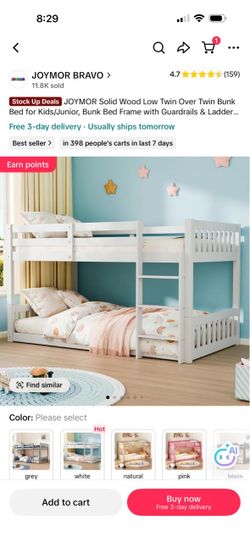 Twin bunk bed set