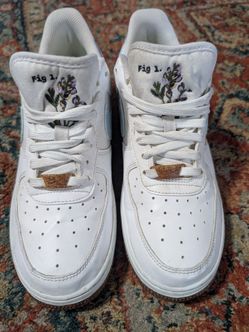 Nike Air Force 1 'Fig 1.' Floral Embroidered Sneakers