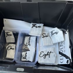 Marble Table Numbers