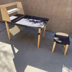 Kids Art Table With Storage