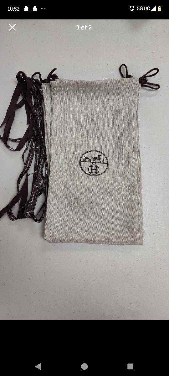 Hermes Shoe Dust Bags