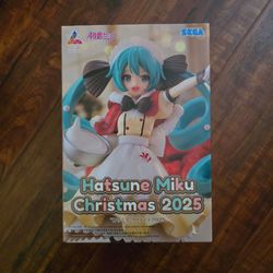 Hatsune Miku Christmas 2025 Edition, SEGA Luminasta Anime Figure, Brand New, Unopened and Sealed, Officially Licensed