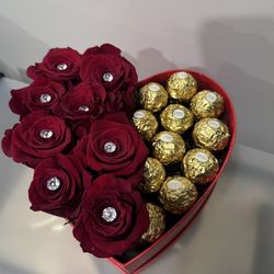 Heart Arrangements Flowers And Chocolates 