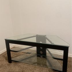 Glass TV stand