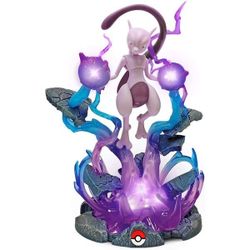 Pokemon Mewtwo Deluxe Collector LED Light FX 13" Statue Figure Jazwares PKW0082