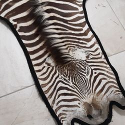 Zebra Hide A Little Bit Of Damage In One Of The Legs. ,Make An Offer