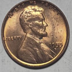 1955D Lincoln Wheat Penny 