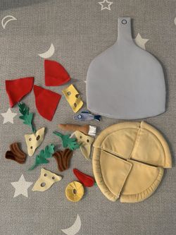 IKEA DUKTIG Felt Pizza Toy Set