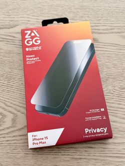 NEW! - ZAGG Privacy Protect Screen Protector - iPhone 15 Pro Max