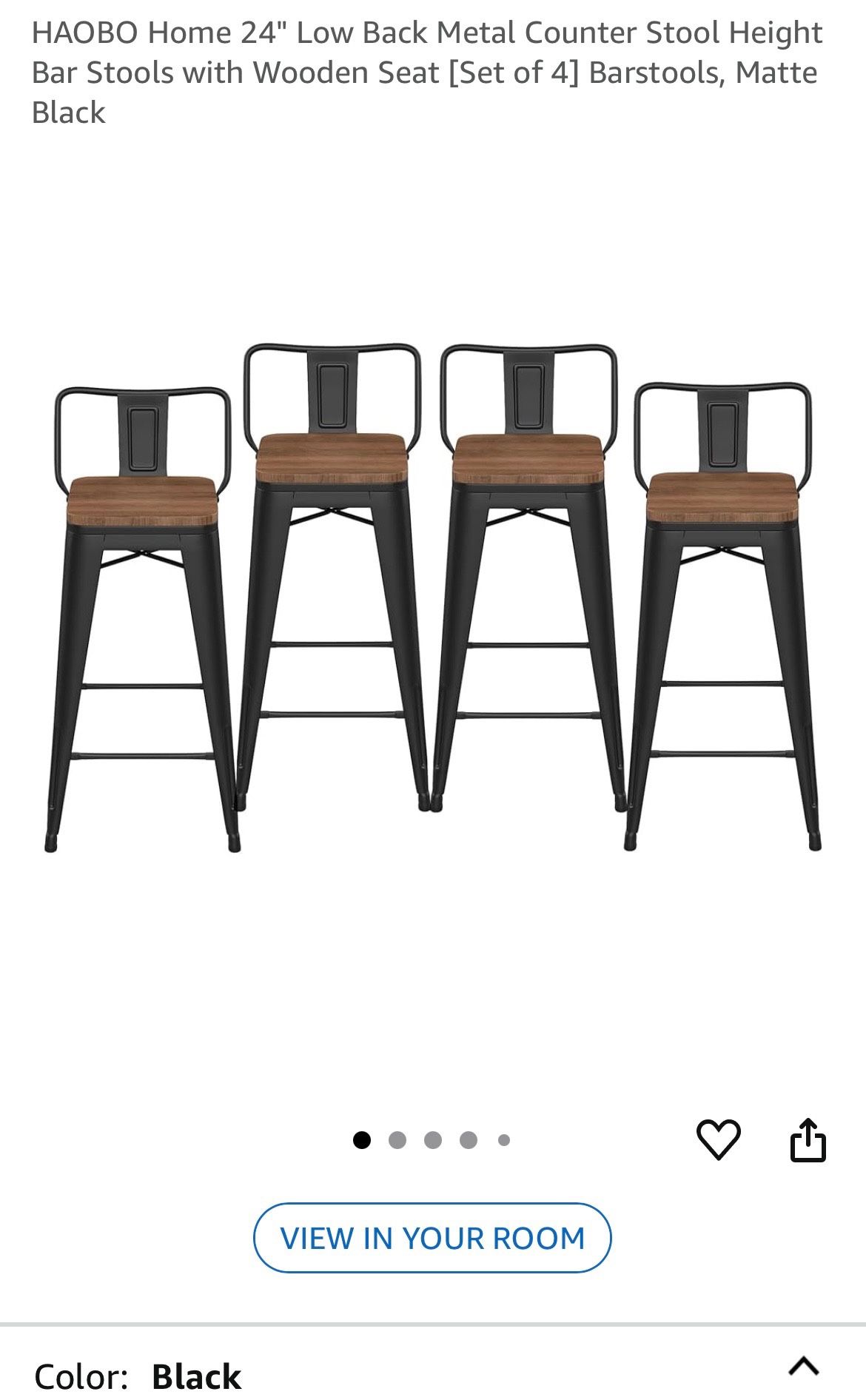 Four counter height stools brand new in box