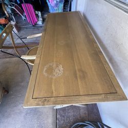 Desk With Chair 5' Long, 2' High, 30.5" Deep