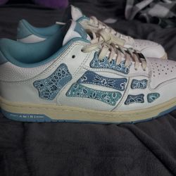 AMIRI Skel Top Low Bandana White Light Blue