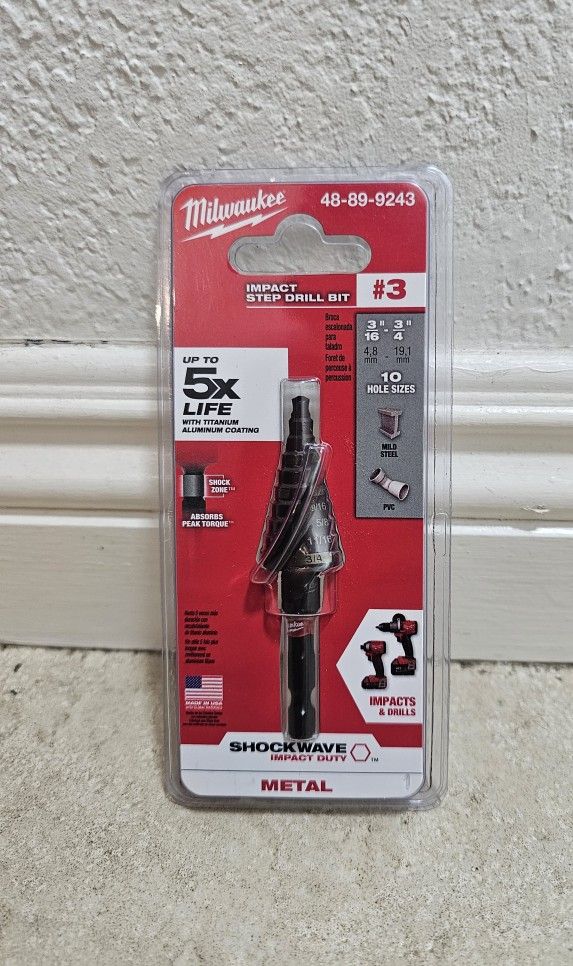 Impact Step Drill Bit # 3