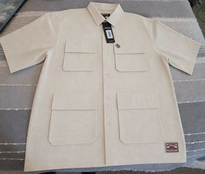 Criminal Damage Workwear Short Sleeve Button-Up Shirt