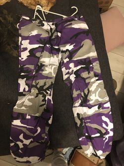 Purple camo pants