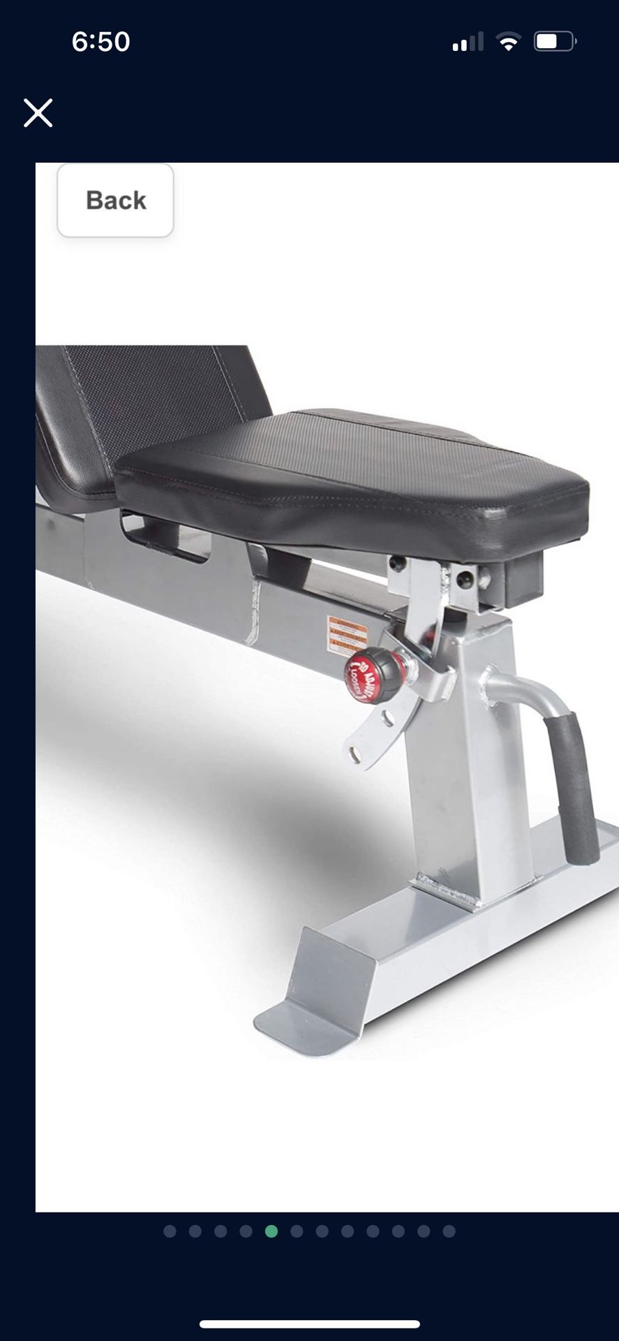 Weight Bench CAP Strength Deluxe Exercise Training Workout for Sale in