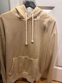 Tan Pullover Hoodie Sweatshirt