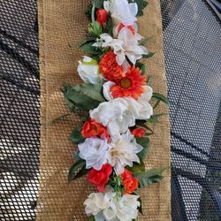 New Wedding Backdrop Swag Burnt Orange