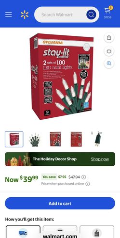 New Sylvania Stay Lit LED Christmas Lights
