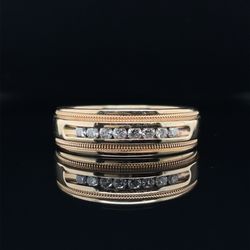 14K Men’s Diamond Band Size 10.75