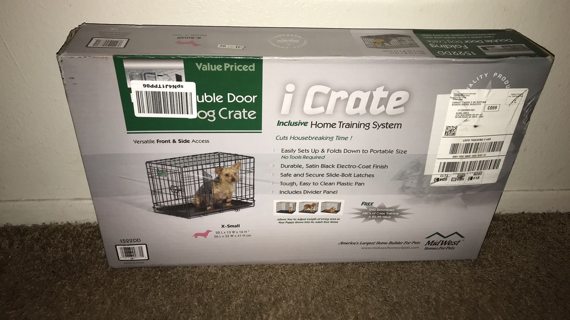 I Crate Double Door Dog Crate